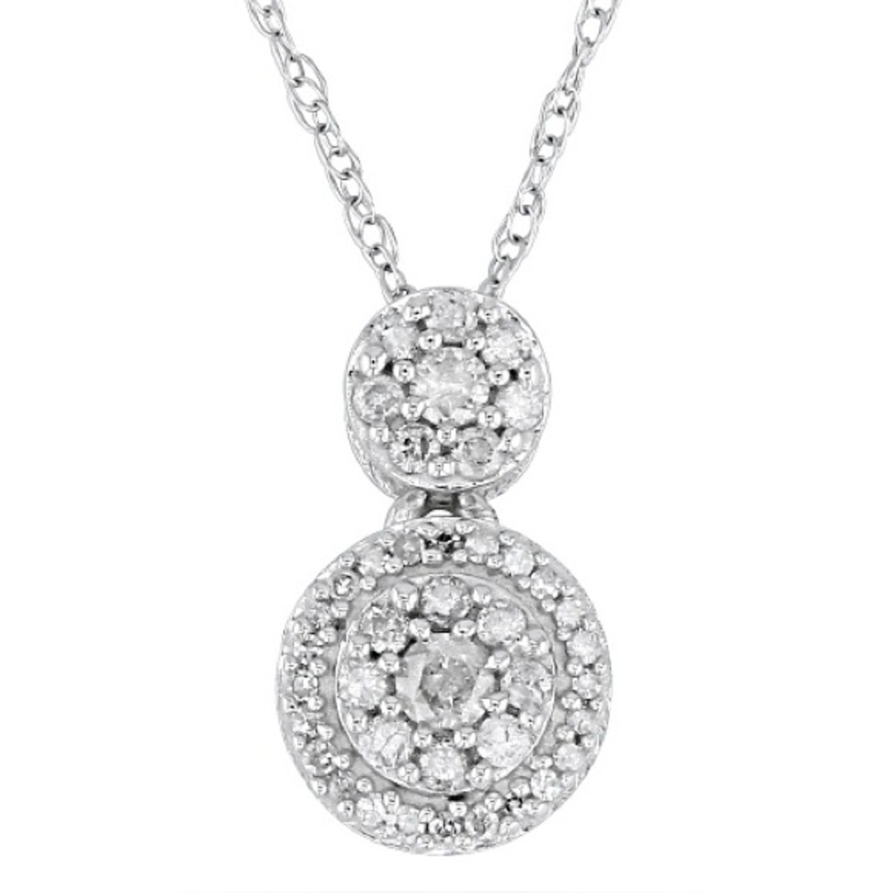 NEW Solid 10K Gold Natural Diamond Necklace
